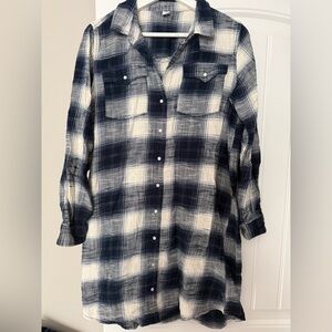 Old Navy flannel tunic/mini dress